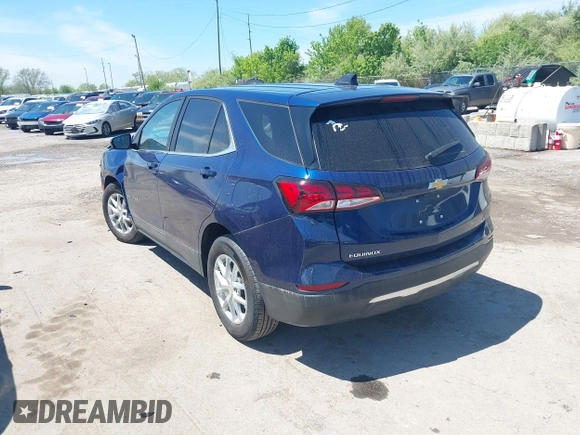 2023 Chevrolet Equinox LT with VIN 3GNAXKEG7PL197318, listed as a IAAI auction lot 42208609 with 45,092 mi miles and . Bid and sale history available at carsss.com. Image 3.