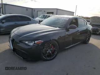 2018 Alfa Romeo Giulia Ti Sport with VIN ZARFAECN9J7566538, listed as a Copart auction lot 38345833 with 58,501 mi miles. Bid and sale history available at carsss.com. Image 1.