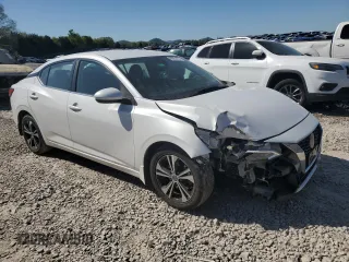 2020 Nissan Sentra SV with VIN 3N1AB8CV5LY219411, listed as a Copart auction lot 53054285 with 127,304 mi miles and Salvage Title. Bid and sale history available at DreamBid. Image 4.