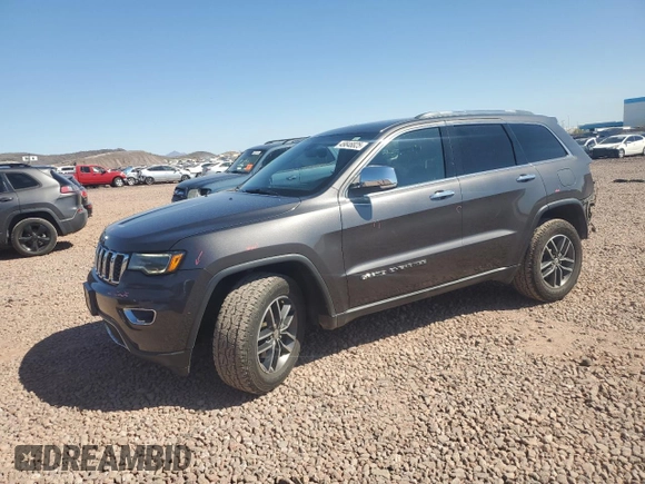 2017 Jeep Grand Cherokee Limited z VIN 1C4RJFBG4HC931547, wystawiony jako Copart lot #49846825 z przebiegiem 160 588 mil mil oraz Szkoda całkowita • Salvage title. Historia ofert i sprzedaży dostępna na DreamBid. Obrazek 1.