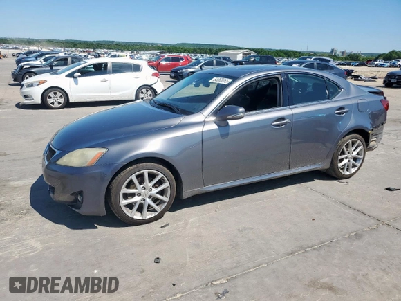 2012 Lexus IS 250 z VIN JTHCF5C29C2035648, wystawiony jako Copart lot #54065265 z przebiegiem 175 035 mil mil oraz Szkoda całkowita • Salvage title. Historia ofert i sprzedaży dostępna na DreamBid. Obrazek 1.