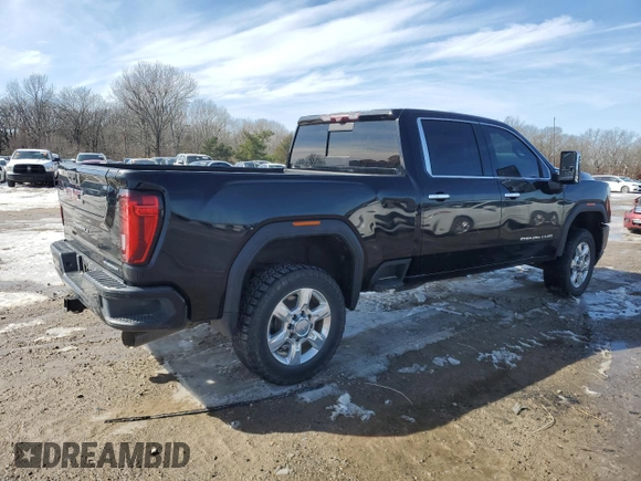 2020 GMC Sierra 2500HD Denali z VIN 1GT49REY0LF268364, wystawiony jako Copart lot #46127385 z przebiegiem Nie podano mil oraz Szkoda całkowita • Salvage title. Historia ofert i sprzedaży dostępna na DreamBid. Obrazek 3.