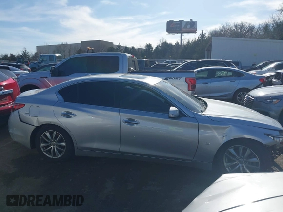 2014 Infiniti Q50 Premium with VIN JN1BV7APXEM681950, listed as a IAAI auction lot 41120466 with 131,211 mi miles and . Bid and sale history available at carsss.com. Image 14.
