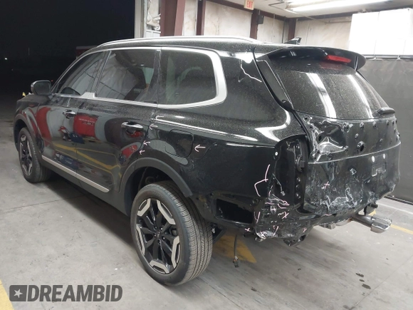 2025 Kia Telluride S with VIN 5XYP64GC9SG580656, listed as a IAAI auction lot 42000035 with 4,169 mi miles and . Bid and sale history available at DreamBid. Image 3.