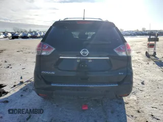 2016 Nissan Rogue SV with VIN 5N1AT2MT0GC918721, listed as a Copart auction lot 45883405 with 42,368 mi miles and Salvage Title. Bid and sale history available at DreamBid. Image 6.