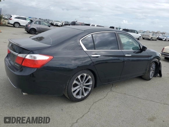 2014 Honda Accord Sedan Sport with VIN 1HGCR2F56EA145757, listed as a Copart auction lot 51006145 with 159,799 mi miles and Salvage Title. Bid and sale history available at carsss.com. Image 3.