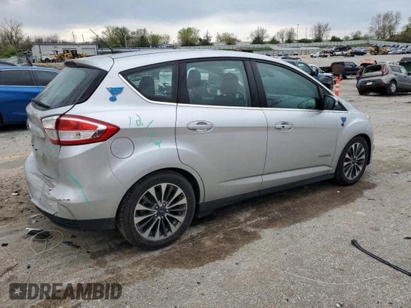 2018 Ford C-Max Titanium with VIN 1FADP5DU2JL101778, listed as a Copart auction lot 52455305 with 136,522 mi miles and Salvage Title. Bid and sale history available at DreamBid. Image 3.