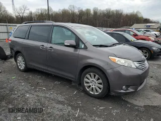 2013 Toyota Sienna XLE with VIN 5TDDK3DC9DS071069, listed as a Copart auction lot 51740015 with 170,277 mi miles and Salvage Title. Bid and sale history available at DreamBid. Image 4.