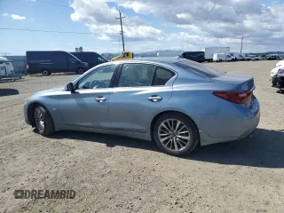 2019 Infiniti Q50 Luxe z VIN JN1EV7APXKM517090, wystawiony jako Copart lot #56740215 z przebiegiem 69 702 mil mil oraz Szkoda całkowita • Salvage title. Historia ofert i sprzedaży dostępna na DreamBid. Obrazek 2.