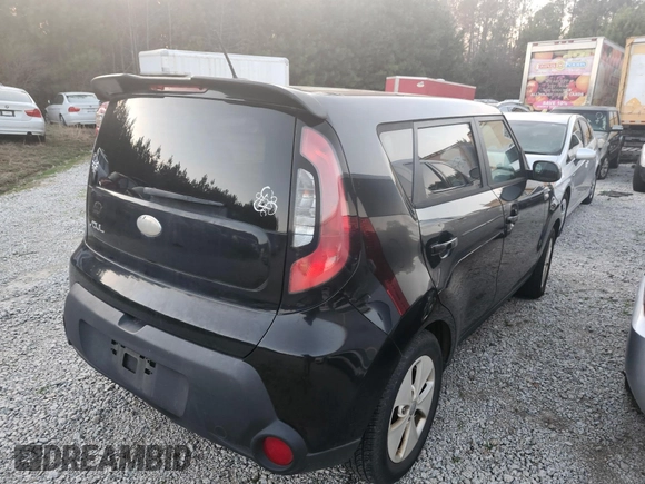 2014 Kia Soul with VIN KNDJN2A23E7734941, listed as a IAAI auction lot 41617107 with 1 mi miles. Bid and sale history available at carsss.com. Image 4.