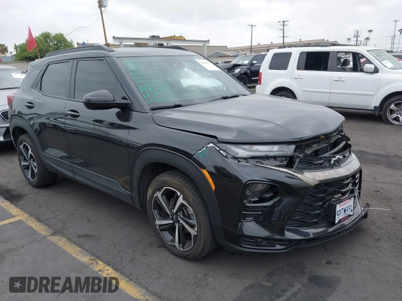 2022 Chevrolet TrailBlazer RS with VIN KL79MTSL9NB068181, listed as a IAAI auction lot 42099427 with 40,416 mi miles. Bid and sale history available at carsss.com. Image 1.