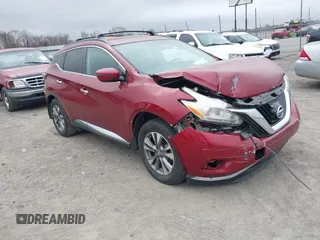 2018 Nissan Murano SV with VIN 5N1AZ2MG4JN163330, listed as a IAAI auction lot 41729187 with 94,229 mi miles and . Bid and sale history available at carsss.com. Image 1.