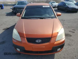 2009 Kia Rio SX with VIN KNADE223496514284, listed as a Copart auction lot 48550105 with 114,411 mi miles and Salvage Title. Bid and sale history available at carsss.com. Image 5.
