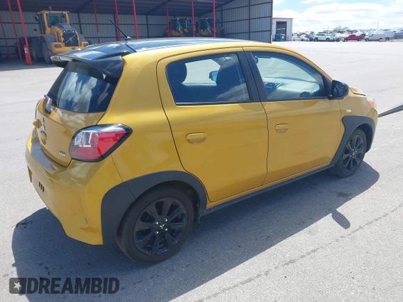 2023 Mitsubishi Mirage Black Edition with VIN ML32AWHJ0PH001038, listed as a IAAI auction lot 41914364 with 25,165 mi miles and . Bid and sale history available at DreamBid. Image 4.