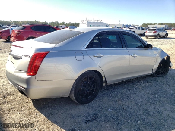 2016 Cadillac CTS Sedan RWD with VIN 1G6AP5SXXG0117444, listed as a Copart auction lot 48635735 with 115,976 mi miles and Salvage Title. Bid and sale history available at carsss.com. Image 3.