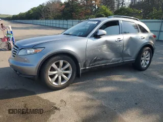 2003 Infiniti FX o Options with VIN JNRAS08U03X000758, listed as a Copart auction lot 65200764 with Not Provided miles and Salvage Title. Bid and sale history available at DreamBid. Image 1.