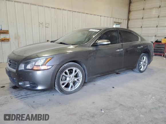 2014 Nissan Maxima S with VIN 1N4AA5AP3EC491816, listed as a Copart auction lot 51977075 with 122,932 mi miles and Salvage Title. Bid and sale history available at DreamBid. Image 1.