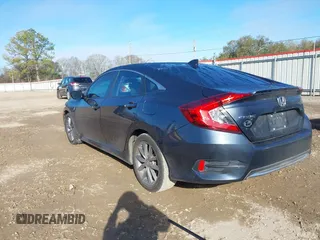 2019 Honda Civic Sedan EX with VIN 19XFC1F38KE003389, listed as a IAAI auction lot 41633696 with 77,825 mi miles. Bid and sale history available at carsss.com. Image 3.