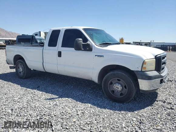 2006 Ford F-250 XL with VIN 1FTSX20586EB32799, listed as a Copart auction lot 57609635 with 272,580 mi miles and Salvage title. Bid and sale history available at DreamBid. Image 4.