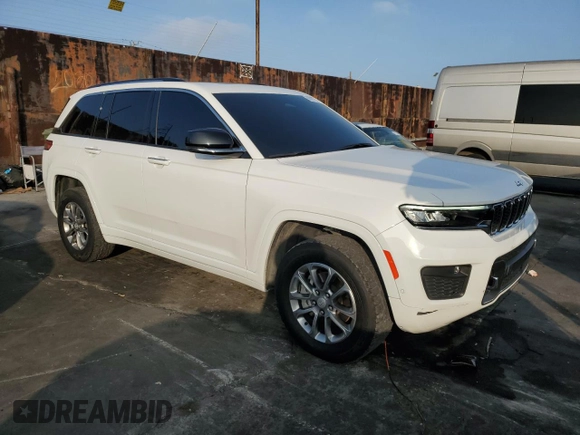 2023 Jeep Grand Cherokee Overland with VIN 1C4RJHDG8PC502208, listed as a Copart auction lot 86927734 with 53,732 mi miles and Salvage title. Bid and sale history available at DreamBid. Image 4.