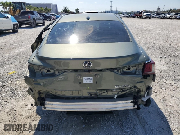 2021 Lexus ES with VIN 58ADZ1B15MU095077, listed as a Copart auction lot 52925445 with 41,635 mi miles and Non Repairable. Bid and sale history available at carsss.com. Image 6.