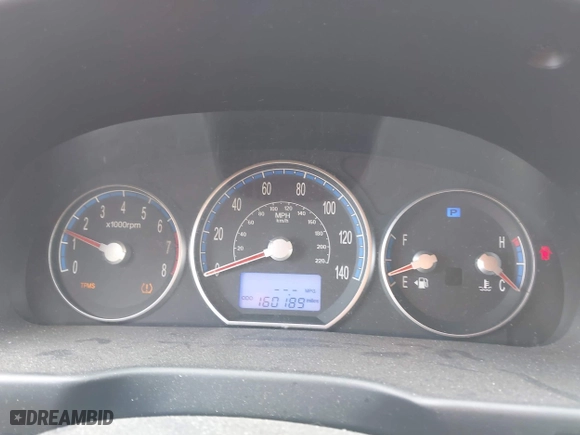 2009 Hyundai Santa Fe SE with VIN 5NMSH13E89H322655, listed as a IAAI auction lot 42029588 with 160,189 mi miles. Bid and sale history available at carsss.com. Image 7.