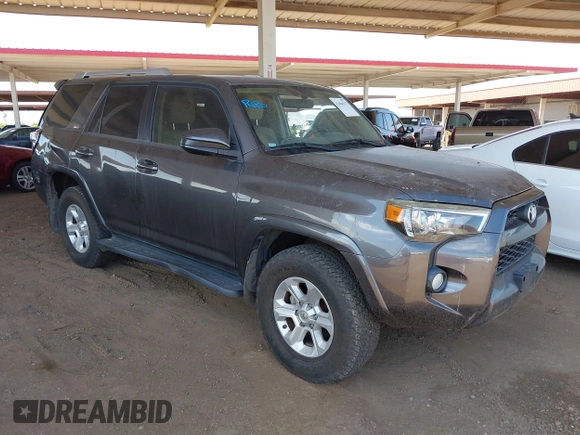2018 Toyota 4Runner SR5 with VIN JTEBU5JR0J5516950, listed as a IAAI auction lot 42666217 with 75,729 mi miles and . Bid and sale history available at DreamBid. Image 1.