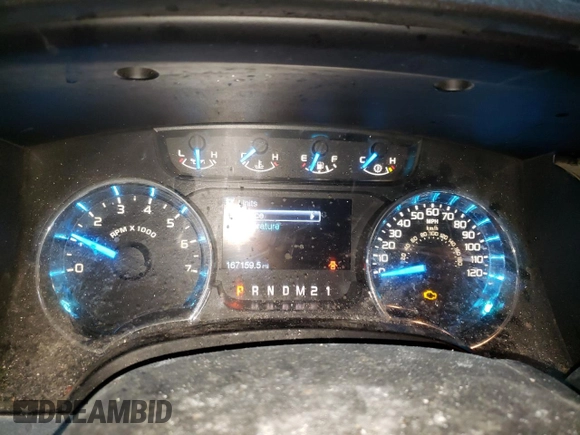2014 Ford F-150 XL with VIN 1FTFW1ET9EKG15451, listed as a Copart auction lot 60040755 with 167,159 mi miles and Clean title. Bid and sale history available at DreamBid. Image 9.