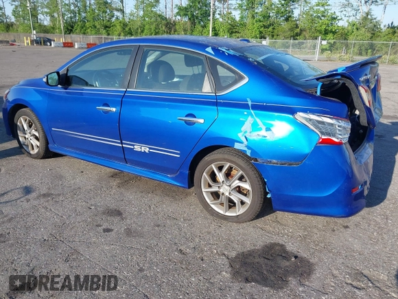 2015 Nissan Sentra S with VIN 3N1AB7AP9FY266606, listed as a IAAI auction lot 41983060 with 105,317 mi miles. Bid and sale history available at carsss.com. Image 3.
