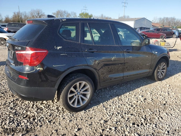 2011 BMW X3 28i with VIN 5UXWX5C53BL709810, listed as a Copart auction lot 50777995 with 201,871 mi miles and Salvage Title. Bid and sale history available at carsss.com. Image 3.