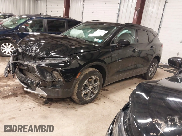2023 Chevrolet Blazer LT with VIN 3GNKBHR4XPS219288, listed as a IAAI auction lot 41659994 with 13,198 mi miles and . Bid and sale history available at DreamBid. Image 2.