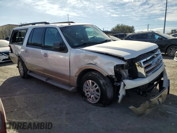 2010 Ford Expedition EL Eddie Bauer with VIN 1FMJK1J56AEB50404, listed as a Copart auction lot 43184725 with 191,429 mi miles and Salvage Title. Bid and sale history available at carsss.com. Image 4.