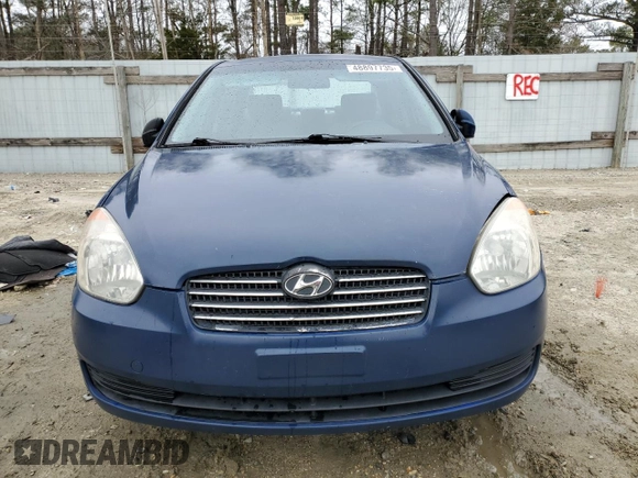 2009 Hyundai Accent Auto GLS with VIN KMHCN46C09U291494, listed as a Copart auction lot 48897735 with 190,374 mi miles and Salvage Title. Bid and sale history available at carsss.com. Image 5.