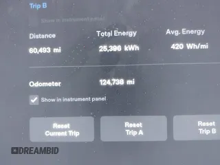 2016 Tesla Model S 90D with VIN 5YJSA1E44GF169960, listed as a IAAI auction lot 41523807 with 124,738 mi miles and . Bid and sale history available at DreamBid. Image 15.
