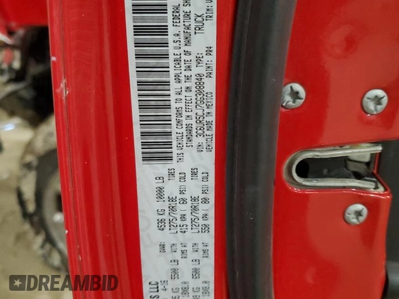 2016 Ram 2500 Tradesman with VIN 3C6UR5CJ7GG308840, listed as a Copart auction lot 46920785 with 479,167 mi miles and Salvage title. Bid and sale history available at DreamBid. Image 14.