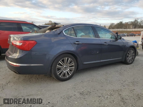 2015 Kia Cadenza Premium with VIN KNALN4D71F5193796, listed as a Copart auction lot 78737754 with Not Provided miles and Salvage Title. Bid and sale history available at carsss.com. Image 3.