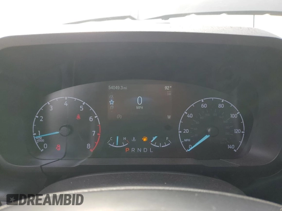 2023 Ford Maverick XL with VIN 3FTTW8E98PRA53671, listed as a Copart auction lot 54009765 with 54,049 mi miles and Salvage Title. Bid and sale history available at DreamBid. Image 9.