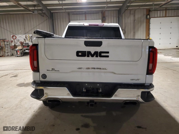2019 GMC Sierra 1500 SLT with VIN 3GTU9DED0KG216648, listed as a Copart auction lot 49681685 with 216,000 mi miles and Salvage Title. Bid and sale history available at carsss.com. Image 6.
