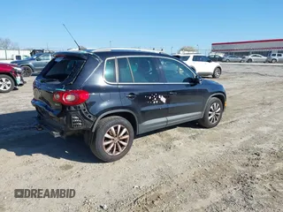 2011 Volkswagen Tiguan SE with VIN WVGBV7AX1BW502770, listed as a IAAI auction lot 41739698 with 160,556 mi miles and . Bid and sale history available at DreamBid. Image 4.
