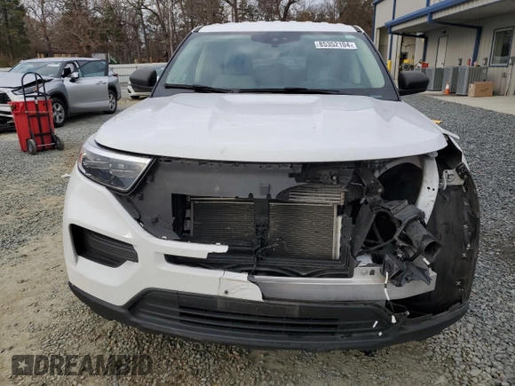 2021 Ford Explorer with VIN 1FMSK8BH6MGA24543, listed as a Copart auction lot 85352104 with 91,118 mi miles and Salvage Title. Bid and sale history available at carsss.com. Image 5.