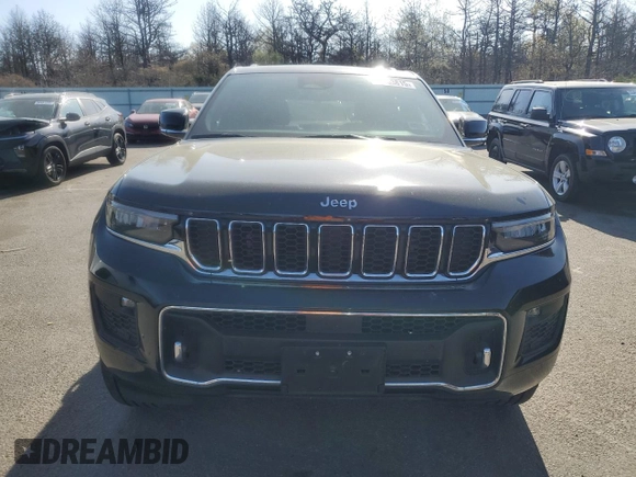 2023 Jeep Grand Cherokee Overland with VIN 1C4RJHDG7P8740876, listed as a Copart auction lot 55253815 with 29,155 mi miles and Salvage title. Bid and sale history available at DreamBid. Image 5.