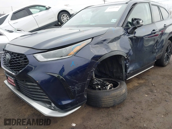 2023 Toyota Highlander L with VIN 5TDKDRBH3PS016835, listed as a IAAI auction lot 41683201 with 20,199 mi miles and . Bid and sale history available at DreamBid. Image 6.