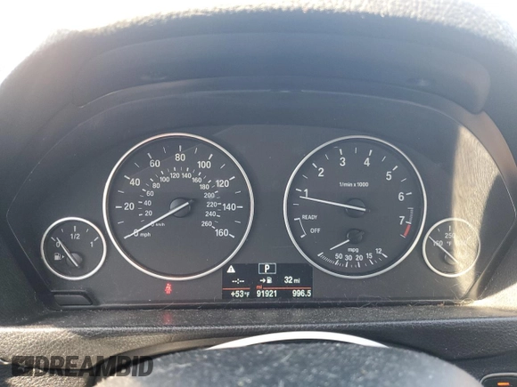 2014 BMW 3 Series 328i xDrive with VIN WBA3B5C55EP539513, listed as a Copart auction lot 53047665 with 91,921 mi miles and Salvage Title. Bid and sale history available at carsss.com. Image 9.