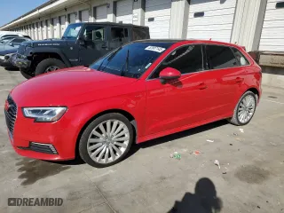 2017 Audi A3 Sportback e-tron Premium Plus with VIN WAUTPBFF2HA058520, listed as a Copart auction lot 52887145 with 98,098 mi miles and Clean Title. Bid and sale history available at carsss.com. Image 1.