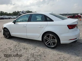 2018 Audi A3 Sedan Premium with VIN WAUAUGFF5J1018824, listed as a Copart auction lot 57607604 with 65,062 mi miles and Salvage Title. Bid and sale history available at carsss.com. Image 2.