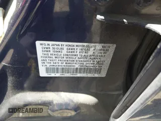 2010 Honda Fit Sport with VIN JHMGE8H47AS000393, listed as a IAAI auction lot 42696990 with 89,855 mi miles and . Bid and sale history available at DreamBid. Image 9.