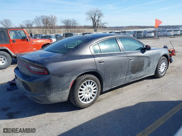 2020 Dodge Charger Police with VIN 2C3CDXKT3LH124222, listed as a IAAI auction lot 41772051 with 120,801 mi miles. Bid and sale history available at carsss.com. Image 4.