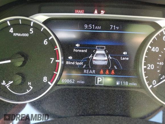 2021 Nissan Sentra SV with VIN 3N1AB8CV3MY207209, listed as a IAAI auction lot 41805912 with 69,862 mi miles and . Bid and sale history available at DreamBid. Image 7.