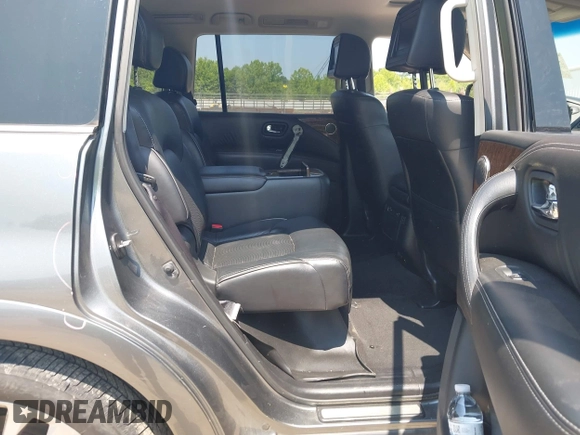 2016 Infiniti QX80 with VIN JN8AZ2NE5G9123443, listed as a IAAI auction lot 42595593 with 150,505 mi miles and . Bid and sale history available at DreamBid. Image 8.