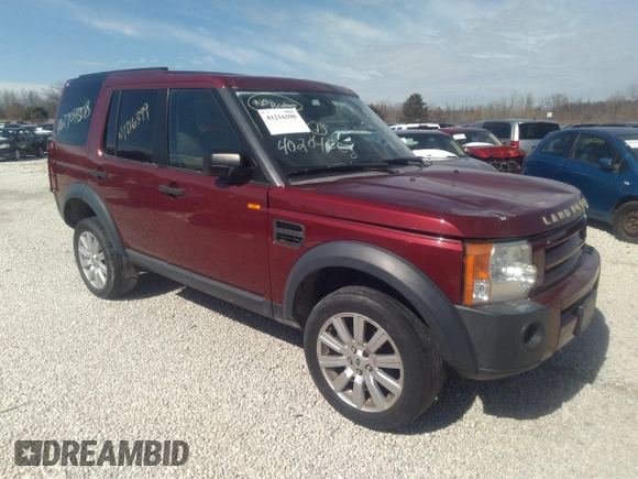 2006 Land Rover LR3 SE with VIN SALAD25476A369370, listed as a IAAI auction lot 41216399 with 181,941 mi miles. Bid and sale history available at carsss.com. Image 1.